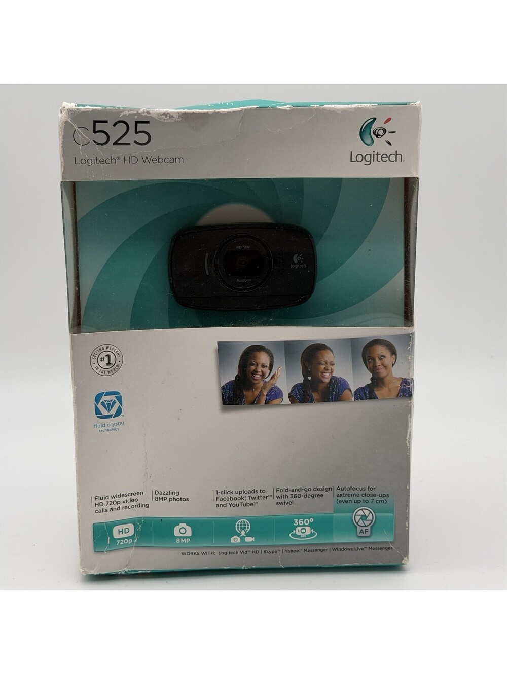 Logitech C525 HD Webcam 720p Autofocus USB NEW IN BOX NIB